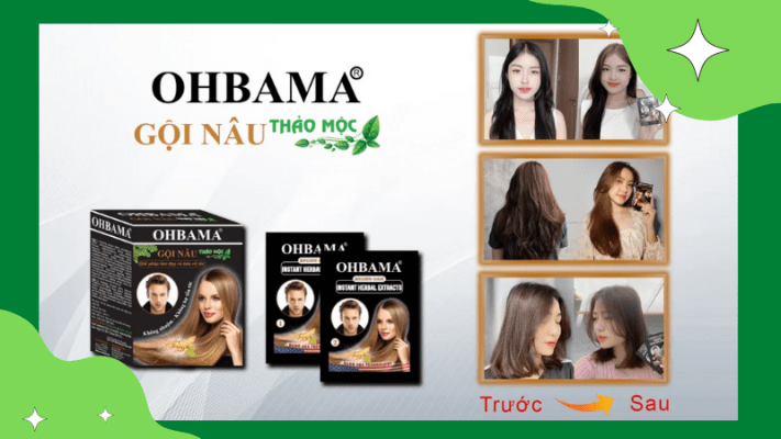 Dầu gội làm nâu tóc OHBAMA đem lại mái tóc nâu thời thượng