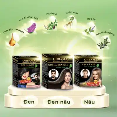 Các dòng sản phẩm dầu gội thảo mộc OHBAMA